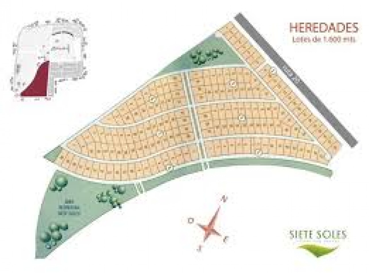 Espectacular Lote de 1600m2 en el exclusivo barrio 7 soles HEREDADES