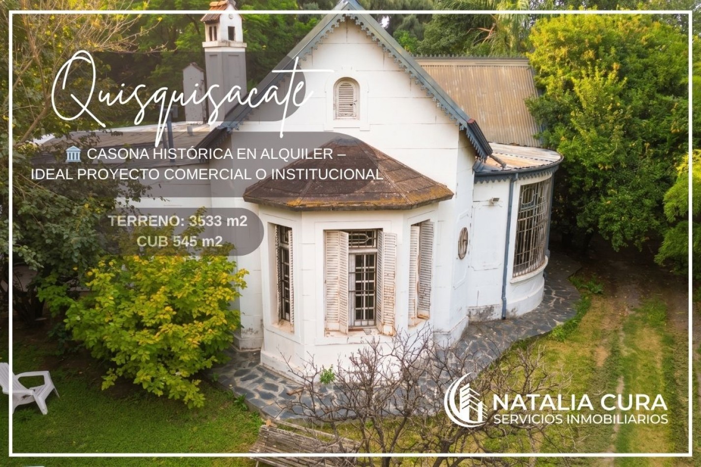 CASONA HISTORICA EN ALQUILER - IDEAL PROYECTO COMERCIAL O INSTITUCIONAL