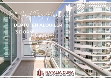 DEPARTAMENTO 3 DORM EN ALQUILER - B° General Paz (Complejo Miracielos)