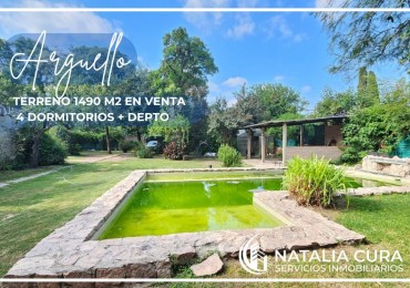 ALQUILER: Casa Quinta en Arguello 4 Dorm con Gran Parque y Pileta